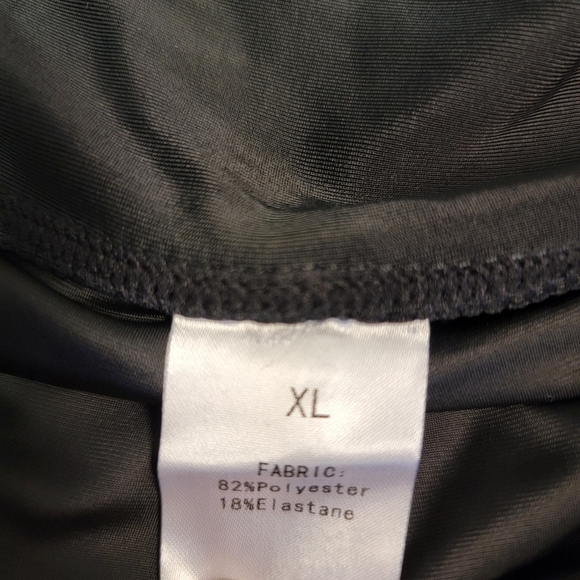 WOMENY Women's Black Swim Skirt Shorts Size XL High Waisted - Picture 4 of 6